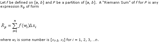 Riemann Sum, Mathematics Formulae, Eformulae.com