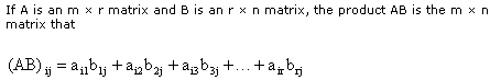 Matrix multiplication, Mathematics Formulae, Eformulae.com