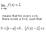 Definition of limit, Mathematics Formulae, Eformulae.com