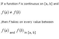 The Intermediate Value Theorem, Mathematics Formulae, Eformulae.com
