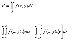 Volume of the solid that lies under z=f(x,y), Mathematics Formulae, Eformulae.com