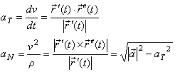 Tangential and Normal Components of Acceleration, Mathematics Formulae, Eformulae.com